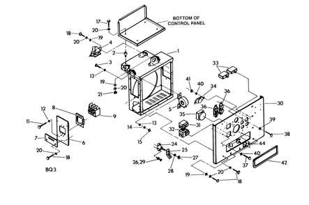 Ac Connection (Lower Panel) Diagram and Parts List for 9156-1  Generac Generator