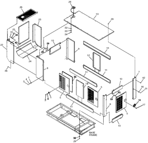 Compartment Diagram and Parts List for 0049140 (3728577 - 3731061)(2003) Generac Generator