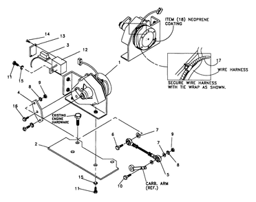 Electronic Governor Diagram and Parts List for 0845-2  Generac Generator