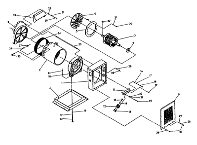 Generator Part 1 Diagram and Parts List for 9564-5  Generac Generator