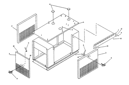 Compartment Diagram and Parts List for 0590-3  Generac Generator