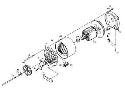 Alternator Diagram and Parts List for 8364-0  Generac Welder