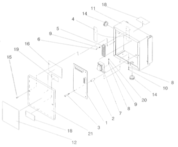 Part Location Diagram of 74100 Generac Control Circuit Board
