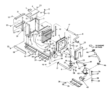 Radiator 4w117e Diagram and Parts List for 9112-7  Generac Generator