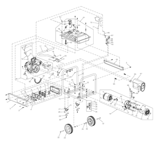 Fig-0 Diagram and Parts List for G0059461 GP6500 Generac Generator