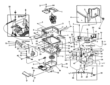 Part Location Diagram of 20150 Generac Customer Mount. Rails