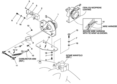 Ev Stepper Motor 2.5l G3 Diagram and Parts List for 0050280 (3960659)(2004) Generac Generator