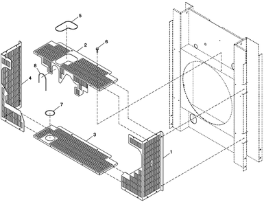 Engine Guards 5.4l/6.8l C3 Diagram and Parts List for QT05554AVNNA (5667087 - 5693557)(2009) Generac Generator