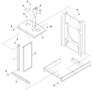 Cooling System 5.4l/6.8l O/S C3 Diagram and Parts List for QT05554AVNNA (4495265 - 4709649)(2007) Generac Generator