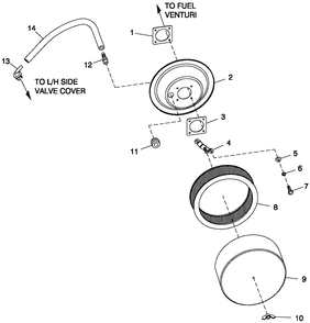 Air Cleaner C4 Diagram and Parts List for BT06030ANSN (3808V29819 - 4308V30688)(2008) Generac Generator