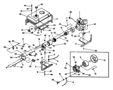 Ep-4600 Generator B&s 9 Hp Engine No. 90541 Diagram and Parts List for EP4600 (9700-0)(9700-0) Generac Generator