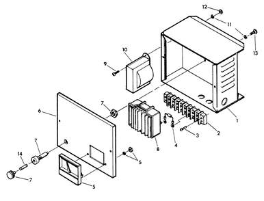 Battery Charger Diagram and Parts List for 9300-3  Generac Generator