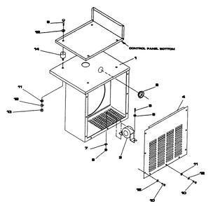 Lower Panel Diagram and Parts List for 9488-1  Generac Generator