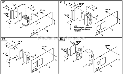 Ev Connection Box C2 Cpl (4) Diagram and Parts List for RG03824KNAX (9610470)(2015) Generac Generator