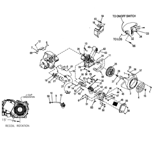 Engine 2 Diagram and Parts List for XG8000E-5747-0  Generac Generator