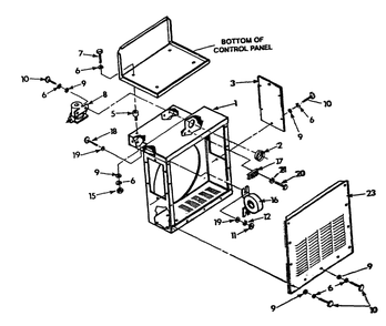 Ac Connection Panel Diagram and Parts List for 9303-7  Generac Generator