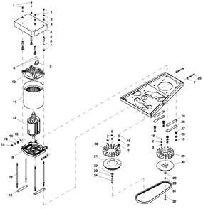 Rotor And Stator Diagram and Parts List for 0058181 (6706903 - 6810902)(2012) Generac Generator
