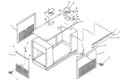 Compartment Diagram and Parts List for 0591-1  Generac Generator