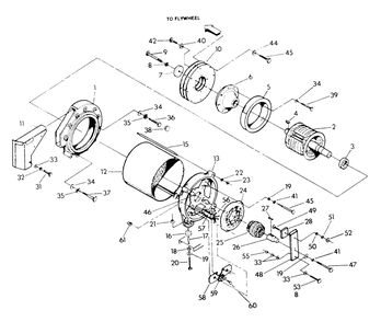 Generator Diagram and Parts List for 9399-0  Generac Generator