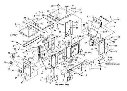 Compartment Diagram and Parts List for 9336-1  Generac Generator