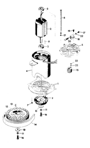 Alternator Diagram and Parts List for 6244-6  Generac Generator