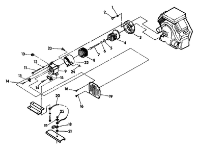 Generator Diagram and Parts List for C8000 (9386-1)(9386-1) Generac Generator