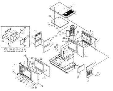 Compartment Diagram and Parts List for 0980-0  Generac Generator