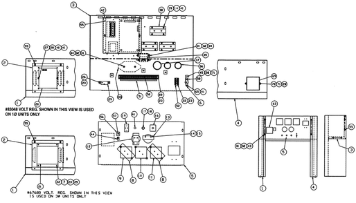 Control Panel Diagram and Parts List for 0041260 (3167756 - 3214478)(2014) Generac Generator
