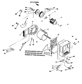 Stator Assembly Diagram and Parts List for 9303-7  Generac Generator