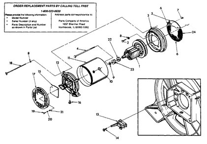 Generator Diagram and Parts List for 4W115C (9160-2)(9160-2) Generac Generator