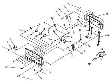 Control Panel Diagram and Parts List for 9797-0 (Rev 2)(1995-10) Generac Generator