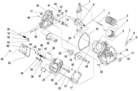 Engine 5 Diagram and Parts List for 0053300 (4718218 - 4869708)(2007) Generac Generator