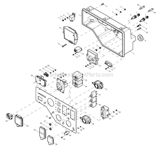 Ev C-Pnl 530 Xg Portable 10kw Diagram and Parts List for 0058021 (6230363 - 6230562)(2011) Generac Generator
