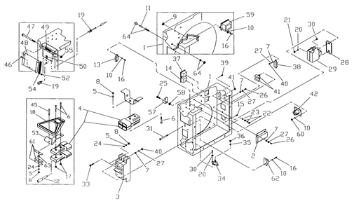 Control Panel Diagram and Parts List for 9738-4  Generac Generator