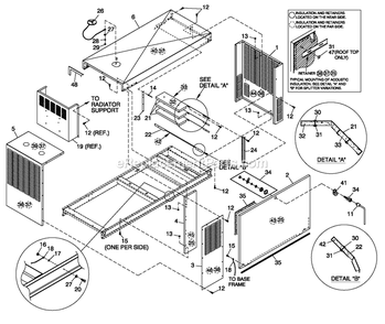 Enclosure C4 Diagram and Parts List for QT06030KNAN (4939531)(2008) Generac Generator