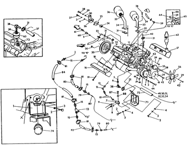 4.3 Liter Engine (Part 2) Diagram and Parts List for 9573-2  Generac Generator