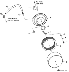 Air Cleanr C4 Diagram and Parts List for QT06030ANSN (4361373 - 5017502)(2008) Generac Generator