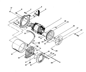 Generator Diagram and Parts List for 9348-2  Generac Generator