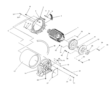 Generator Diagram and Parts List for 0757-1  Generac Generator