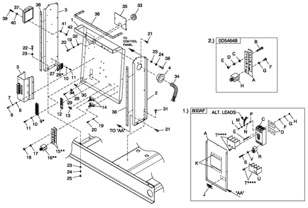Cpl H Control 6.8l 100-150kw Cpl Diagram and Parts List for BT10068AVSN (3407V24645)(2007) Generac Generator