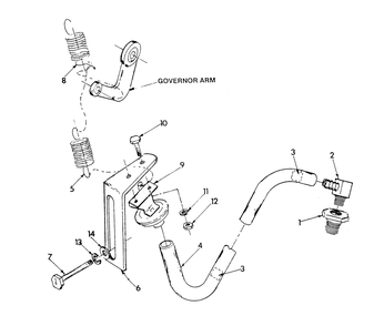 Vacuum Dash Pot Diagram and Parts List for 9303-1  Generac Generator