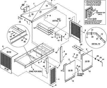 Enclosure C3 Diagram and Parts List for QT07068AVSY (5181404 - 5210978)(2008) Generac Generator