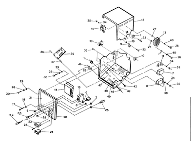Part Location Diagram of 81884B Generac Decal, Control Panel