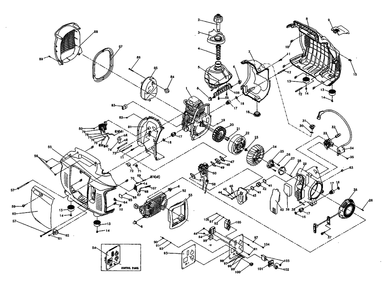 Inverter Ix 1400 Parts Manual Diagram and Parts List for 0058420 (7889179C - 7889610C)(2013) Generac Generator