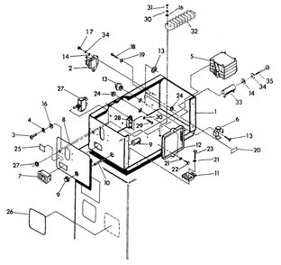 Control Panel Diagram and Parts List for 9428-5  Generac Generator
