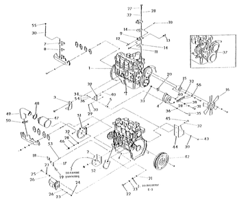 Engine Common Parts 2 Diagram and Parts List for 4107-2  Generac Generator