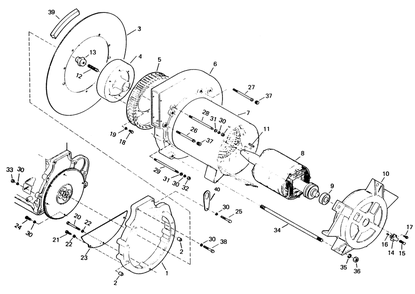 Part Location Diagram of 51783 Generac Stator Assembly