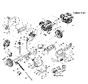 Frame Assy Diagram and Parts List for 006436-0  Generac Pressure Washer