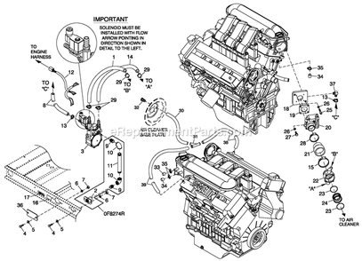 Ev Fuelsys Lpv C4 Diagram and Parts List for QT06030JVAN (5098532)(2008) Generac Generator