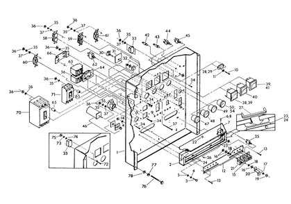 Part Location Diagram of 69651 Generac Switch, Push Button
